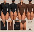 Long Sleeve Zip Up Body Suit