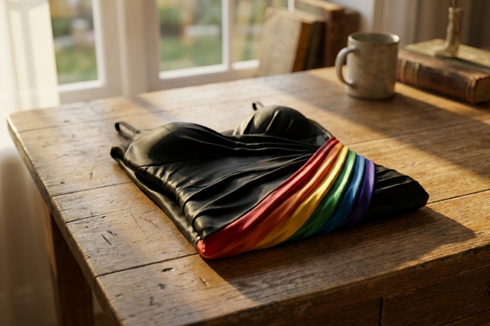 Ningaabii - Rainbow Silk Dress - Indigenous Luxury Shapewear
